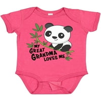 Inktastic moja velika baka voli - slatka panda poklon baby boy ili baby girl bodysuit