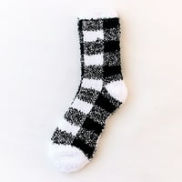 Riforla Termalne čarape za žene Coral Socks Stripe čarape Šarene lagane čarape Ležerne čarape Zimske čarape Pletene čarape za ispis B Jedna veličina