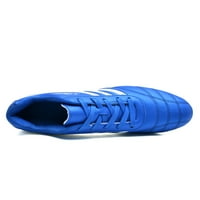 Crocowalk djeca fleksibilna prozračna kratka noška nogometna cistela Sportska noktna lagana nokti Atletska cipela Plava dugačka 11.5c