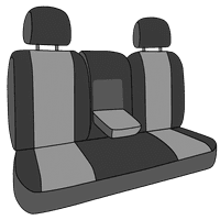 Caltrend Stražnji podijeljeni stražnji dio i čvrsti jastuk Tweed navlake za sjedala za 2014.-Nissan Versa Note - NS238-04ta plavi umetak i obloži
