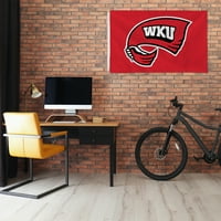 Rico Industries College Western Kentucky Hilltoppers 3 '5' Classic Banner zastava - Jednostrana - unutarnji