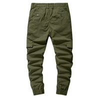 xinqinghao muške hlače Ležerne prilike za muškarce znojni trenerke za hlače Joggers casual pantalone vrećice Green XXL