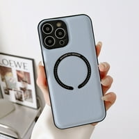 iPhone Pro Lychee uzorak PU kožna magnetska tanka tanka, kompatibilna sa magsafe bežičnom punjenjem,