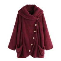 Savjetni kaputi za jesen za žene dugi zimski kaput za žene s ukrašenim kapuljačom