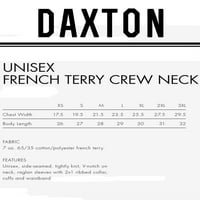 Daxton Neworleans Duks atletski fit pulover CrewNeck Francuska Trpena tkanina, dukserica breskve Crna