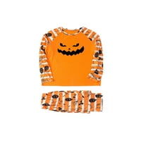 Bomotoo Žene Djeca Ležerne prilike podudarajući porodicu Pajamas Set vrhovi i hlače Soft Halloween PJ