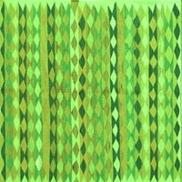 Ahgly Company u zatvorenom pravokutniku orijentalne zelene tradicionalne prostirke, 8 '10'