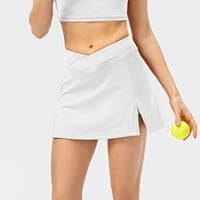 SHOMPORT teniske suknje za žene Visoki struk Ljetne casual kratke suknje Atletski vježbanje Sportski mini suknje za teretanu