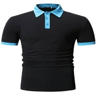 Leuncero Men Polo majice kratki rukav Tee majice TOP CUTT DREV Slim Fit Basic Ljetne majice Bluza