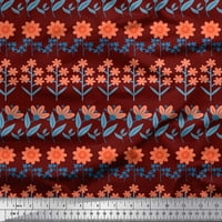 Soimoi Velvet tkanina odlazi i cvjetni umjetnički ispisano tkaninsko dvorište široko