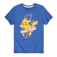 Pokémon - Pikachu Munja vijak Art - Grafička majica kratkih rukava za mlade