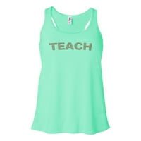 Pouča, učiteljski tenk vrh, trkač nastavnika, poklon za učitelju, žensku trkačku trkaču, meka Bella