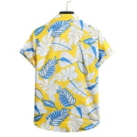 Muška ljetna modna casual havajska cvijeća majica majica kratkih rukava Napomena Kupite jednu ili dvije veličine veće
