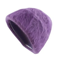 Ženske i muške beske hat modne unise vune glatke čvrste boje topli bujni plišani ljetni šeširi za žene