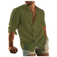 Ljetni trendi čišćenje muški majica Dizajnerska proljetna ljeta Muška povremena pamučna posteljina pune
