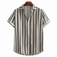 Košulje za muškarce Ležerne prilike Lape Lapel Digitalni tiskani kratki rukav Button Button plaže Ljetni
