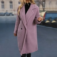 Zimski kaputi za žene jesen i zimski novi ženski kaput srednji dugi čvrsti multikolorkoat ženski kaput