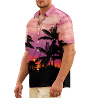 Hawaii Tema majica Classic gumb Down TEE vrhovi za odrasle i dijete sa džepom prsa