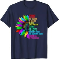 Tree Sunflower Rainbow Nauka je stvarna života materija LGBT majica