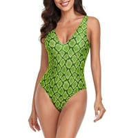 AMLBB Ženska modna kupaći kostim u modu Ispiši komforni labavi kupaći kostim TOP BLUSE casual V-izrez atraktivno kupalište na klirensu