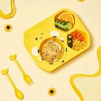 Slatka mala pčela dječja posuđa za večeru za ponovno zakrbne posuđe Crtanicu dizajniran za zatvorene