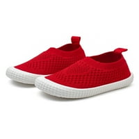 Daeful Kids SOCK tenisice prozračne šetnje cipele na cipelama na casual tenisicama Multi Colors Mesh Cipele Unisex-Child Lightweight Red 7c