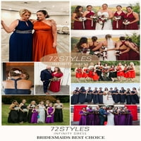 72styles Infinity haljina s bakeau, kabriolet djeveruše haljina, duga, plus veličina, višesmjerna haljina, uvidna haljina