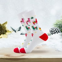 Yubnlvae i muške vlažne snežne čarape čarape Srednje zimske čarape Pamuk Santa jesen muške čarape bijele boje