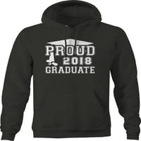 Ponosan diplomirani školski pulover dukserice srednje tamno siva