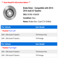 Rotor kočnice - kompatibilan sa - Audi A Quattro 2015