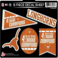 Texas Longhorns naljepnica naljepnica za naljepnicu TIME prvaci Multi ravni vinil amblem College Fudbalski