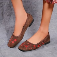Luiyenes casual izvezene cipele na modnoj pojedinačnoj kliznu udobnim ženskim ženskim ženskim povremenim cipelama