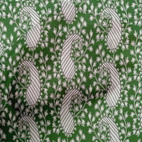 Onuone pamučne kambrike zelena blok tkanine šivaće tkanine od dvorišnog tiskane diy odjeće šivaće zalihe širokog pt