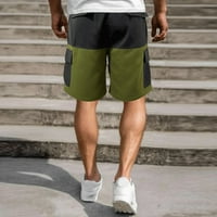 Ljetni muškarci Modne sportske teretne hlače ravno noga labave kratke hlače za plažu Jeans Army Green S