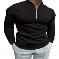 Muškarci T majica CREW izrez Tee s dugih rukava Polo majica MENS casual bluza Trgovina crnim 2xL