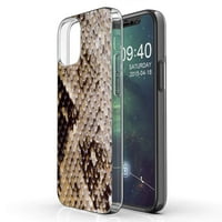 Talozna tanka futrola za telefon kompatibilna za Apple iPhone Mini, tisak za boa Constrictor, laganu,