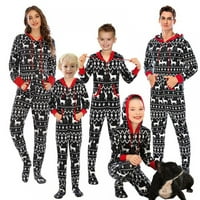 Porodična božićna pidžama set koji odgovara Božićnim printom za spavanje za spavanje PJS Usklađivanje