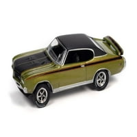 Buick GS Hardtop, Lime maglica Green and Black - Johnny Lightning JLSP151 24b - Skala Diecast Model Toy auto