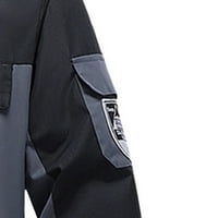 Muški ležerni odvojivi kapuljač dugih rukava sa dugim rukavima Multi-džepni kaput vanjski odjeća labavi