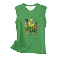 Gaecuw 4. jula Košulje bez rukava Žene Ljetni vrhovi modna kauzalna okrugla bluza za bluzu bez rukava