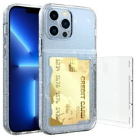 iPhone Pro Mallet Case Cought sa držačem za kreditne kartice i skrivenim ogledalom, + gumeni poklopac