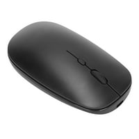 Bežični miš, punjiv ultra tihi tanak bežični miš za računar za laptop za tablet crni
