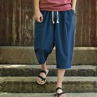 Simplmasygeni muške čistoće Jeans Udobne fit hlače u boji Print modne labave bočne džepove pantalone sa patentnim plačkama mršava