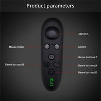 Daljinski upravljač VR kontroler Gamepad Bluetooth za iPhone Android Bežični Bluetooth VR daljinski upravljač Shuttle kamera, crna bijela