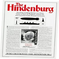Hindenburg The Movie Poster Metal Print 12in 16in Multi-color Square Odrasli z Plakati