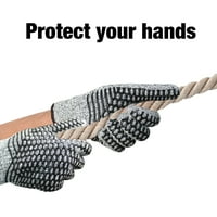 EVRIDEWER Termalni topli dvostruki sloj pletene zimske rukavice sa izdržljivim hvataljkama sive velike