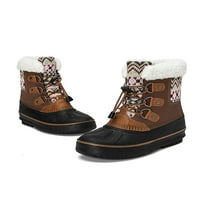 LUMIDO KIDS MID-CALF čizme za cipele za zimske cipele ravne patke čizme plišano hodanje neklizajuće