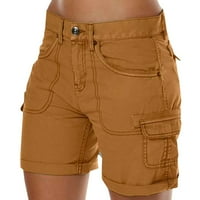 Ženska labava čvrsta boja mini pantne ljetne plažne kratke hlače Kratke vruće hlače Tegotine Hlače Ženske