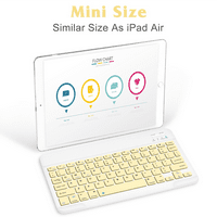 Punjiva Bluetooth tastatura i miš Combo ultra tanak pune tipkovnice i ergonomski miš za TCL 32S TV i sve Bluetooth omogućeno MAC tablet iPad PC laptop-anana žuta