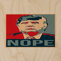 Šperploča od drveta Print Poster Wall Art - - Dizajn predsjedničkih kandidata